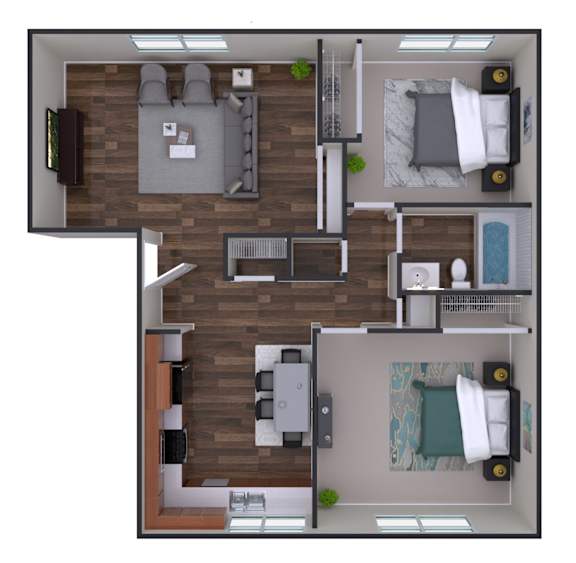 2_BED_1_BATH_850_SQ_FT at Vacaville Park Apartments, Vacaville, CA, California , 95687